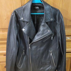 Leather jacket Karl lagerfeld